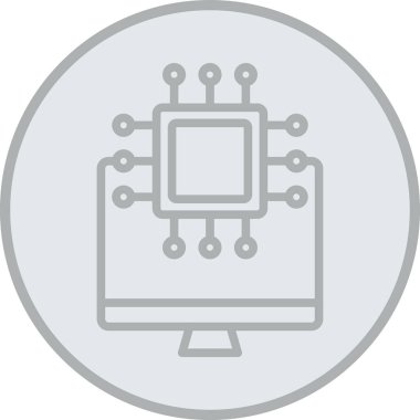 vektör lcd simgesi illüstrasyonu