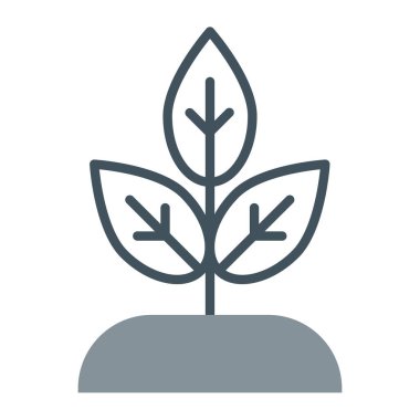 saksıya bitki koy, satır biçimi simgesi tasarımı