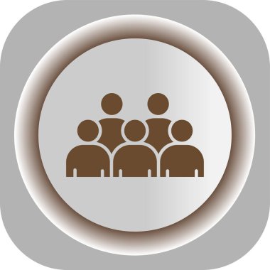 grup insan simgesi vektör illüstrasyonu