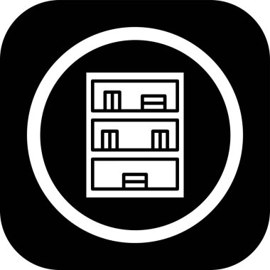 bina simgesi, vektör illüstrasyonu