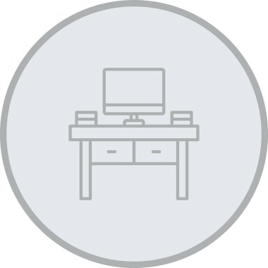 Dizüstü bilgisayar simgesi vektör çizimi