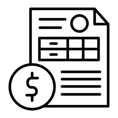 Para Vektörü Satırı Simge Tasarımı