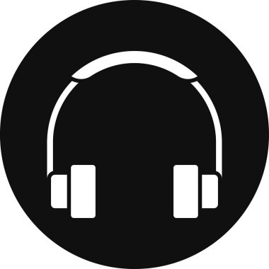 kulaklık simgesi vektör illüstrasyonu