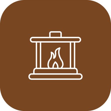 Ateş simgesinin vektör illüstrasyonu