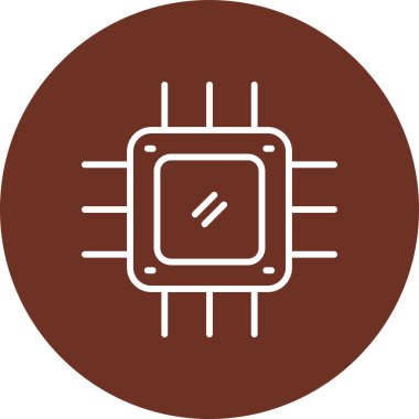 İşlemci. Web simgesi basit tasarım