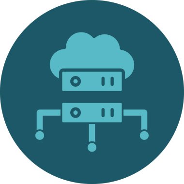 Bulut. Web simgesi basit illüstrasyon