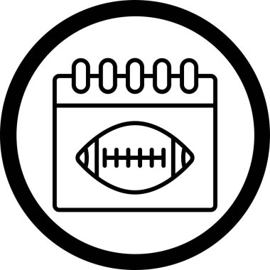 Amerikan futbolunun ana hatlarıyla gol simgesi