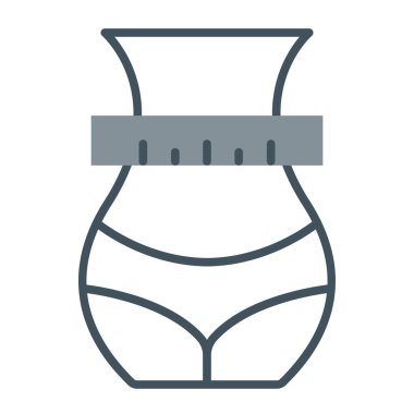 iç çamaşırı vektör çizgisi simgesi, işaret, beyaz arkaplan üzerindeki illüstrasyon, düzenlenebilir vuruşlar