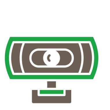 Para simgesi, vektör çizim