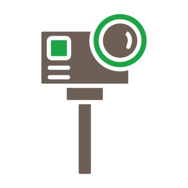 Eylem kamera simgesi, vektör çizim