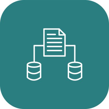 veritabanı simgesi soyut arkaplanda izole edildi