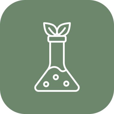 Bir bitki simgesinin vektör illüstrasyonu