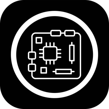 veri merkezi çizgi vektör simgesi