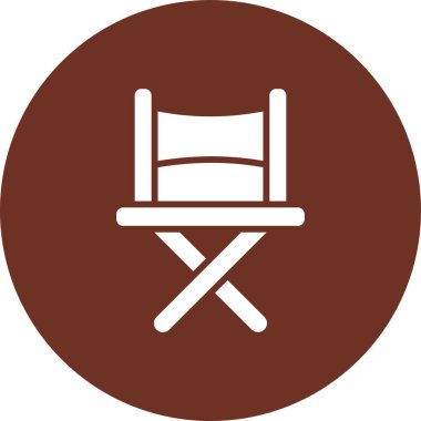 Sandalye simgesinin vektör illüstrasyonu