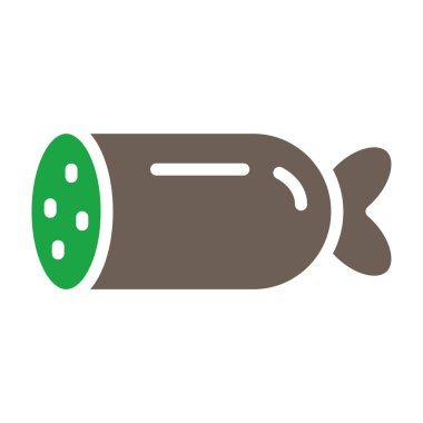 Roket ikonu. Bu düz vektör sembolü turuncu renk, yuvarlak açılar kullanır ve beyaz arkaplanda izole edilir..