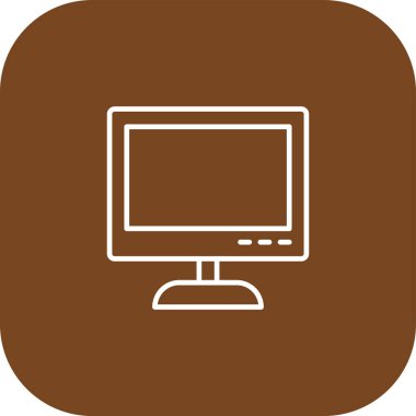 vektör lcd simgesi illüstrasyonu