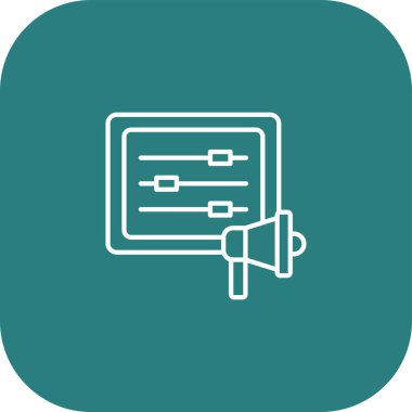 vektör lcd simgesi illüstrasyonu