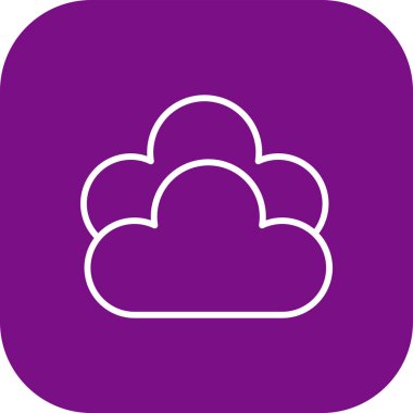 Vektör Bulutları Simge İllüstrasyonu