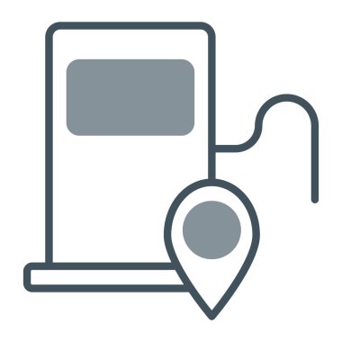 Yakıt istasyonu simgesi taslak biçiminde