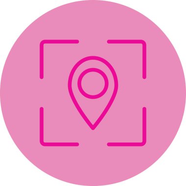 konumu simgesi harita, illüstrasyon vektör