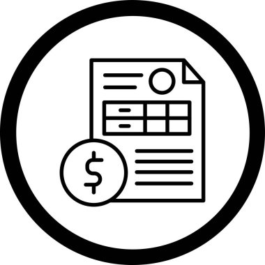 para vektör çizgisi simgesi