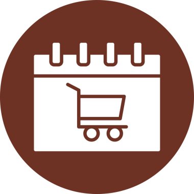 Alışveriş arabası ikon vektör illüstrasyonu