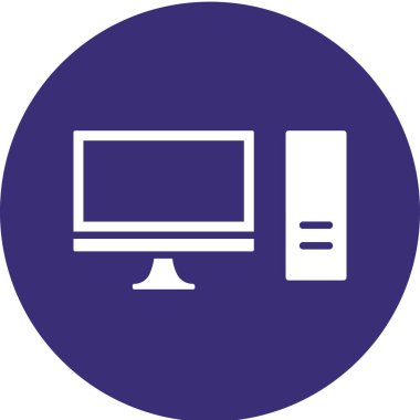 Eşsiz Bilgisayar Kabartma Vektörü Simgesi