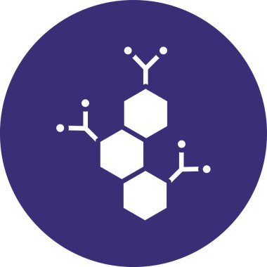 Bir kimyasal simgenin vektör illüstrasyonu