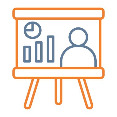 İş insanları simgesinin vektör illüstrasyonu