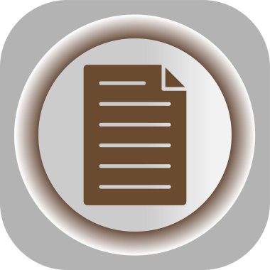 belge simgesi, vektör çizimi