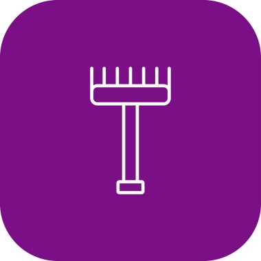 mor çizgi boya fırçası ve silindir simgesi