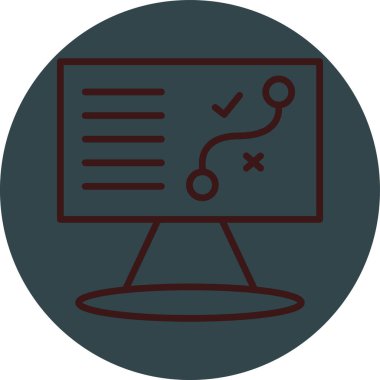 İş simgesinin vektör illüstrasyonu