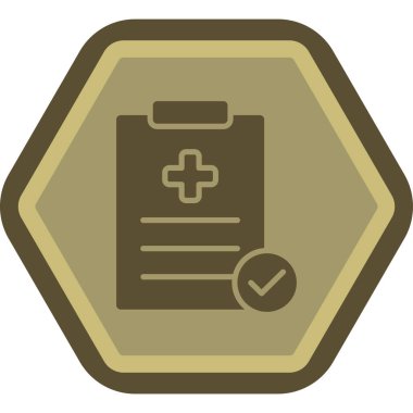 Tıp kitabı web simgesi, basit vektör illüstrasyonu