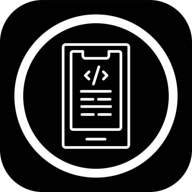 Ana hat biçiminde kod kodlama simgesi