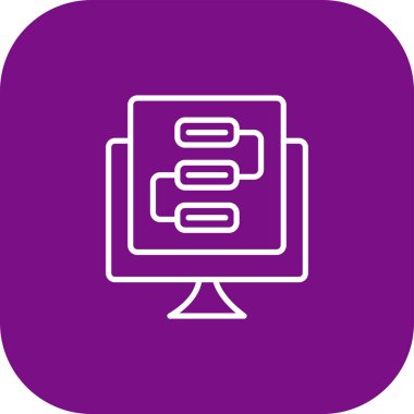 Modern simgenin vektör illüstrasyonu