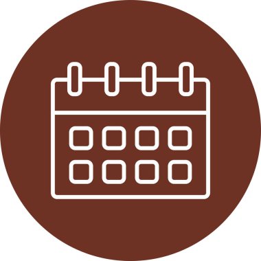 Takvim simgesi vektör illüstrasyonu