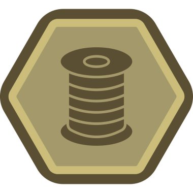 Bozuk para simgesi, illüstrasyon, beyaz arkaplan üzerindeki vektör