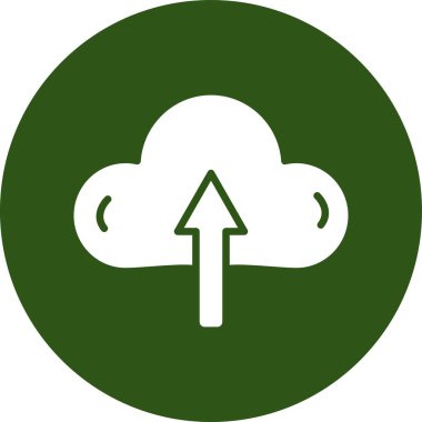 Bulut. Web simgesi basit tasarım