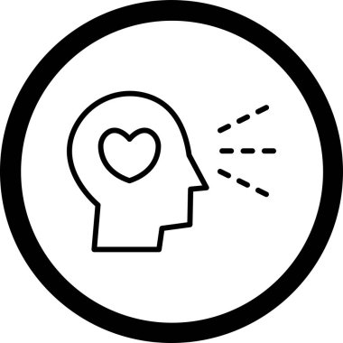 Kalp. Web simgesi basit tasarım