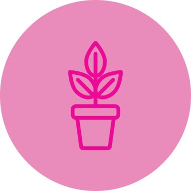 Bitki. Web simgesi basit tasarım