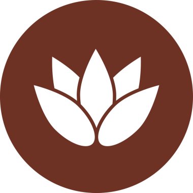 Bir bitki simgesinin vektör illüstrasyonu