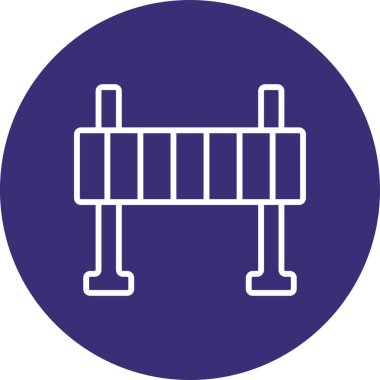 çit simgesi vektör illüstrasyonu