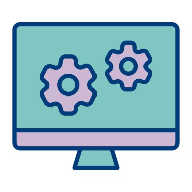 bilgisayar simgesi vektör illüstrasyonu