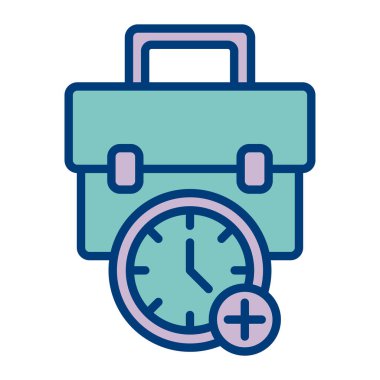 Zaman simgesi vektör illüstrasyonu