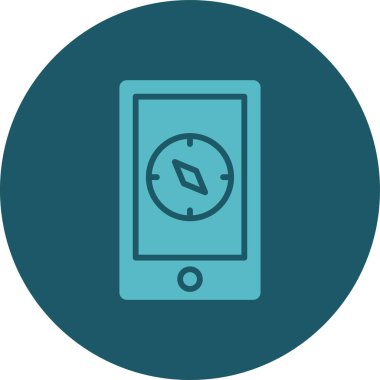 Mobil uygulamanın vektör illüstrasyon simgesi