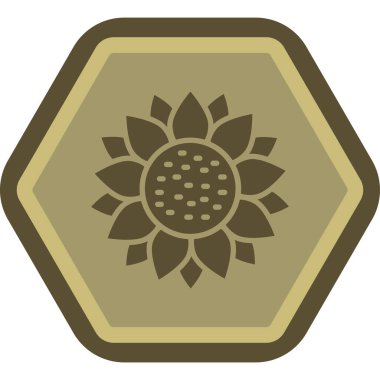 Yıldızlı bir çiçeğin vektör çizimi