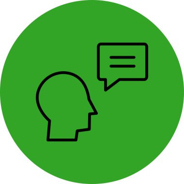 konuşma kabarcığı vektör çizimi