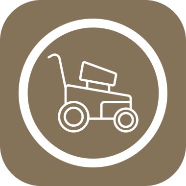 vektör barrow simgesi, vektör illüstrasyonu