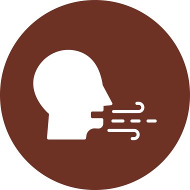 İnsan kafasının bir boruyla vektör çizimi