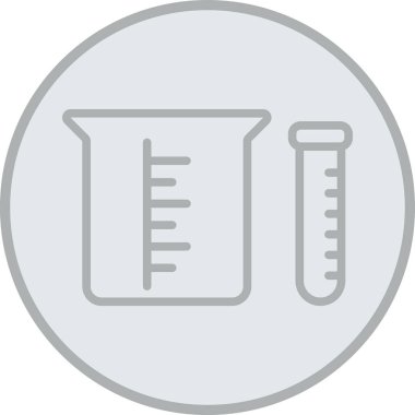 test tübü ikon vektör çizimi